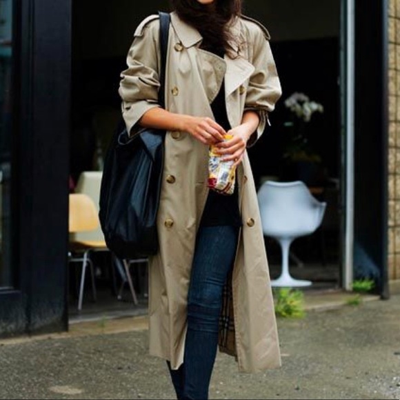 burberry long trench